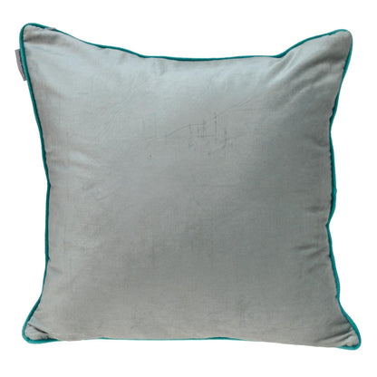 Purple and White Reversible Velvet Throw Pillow