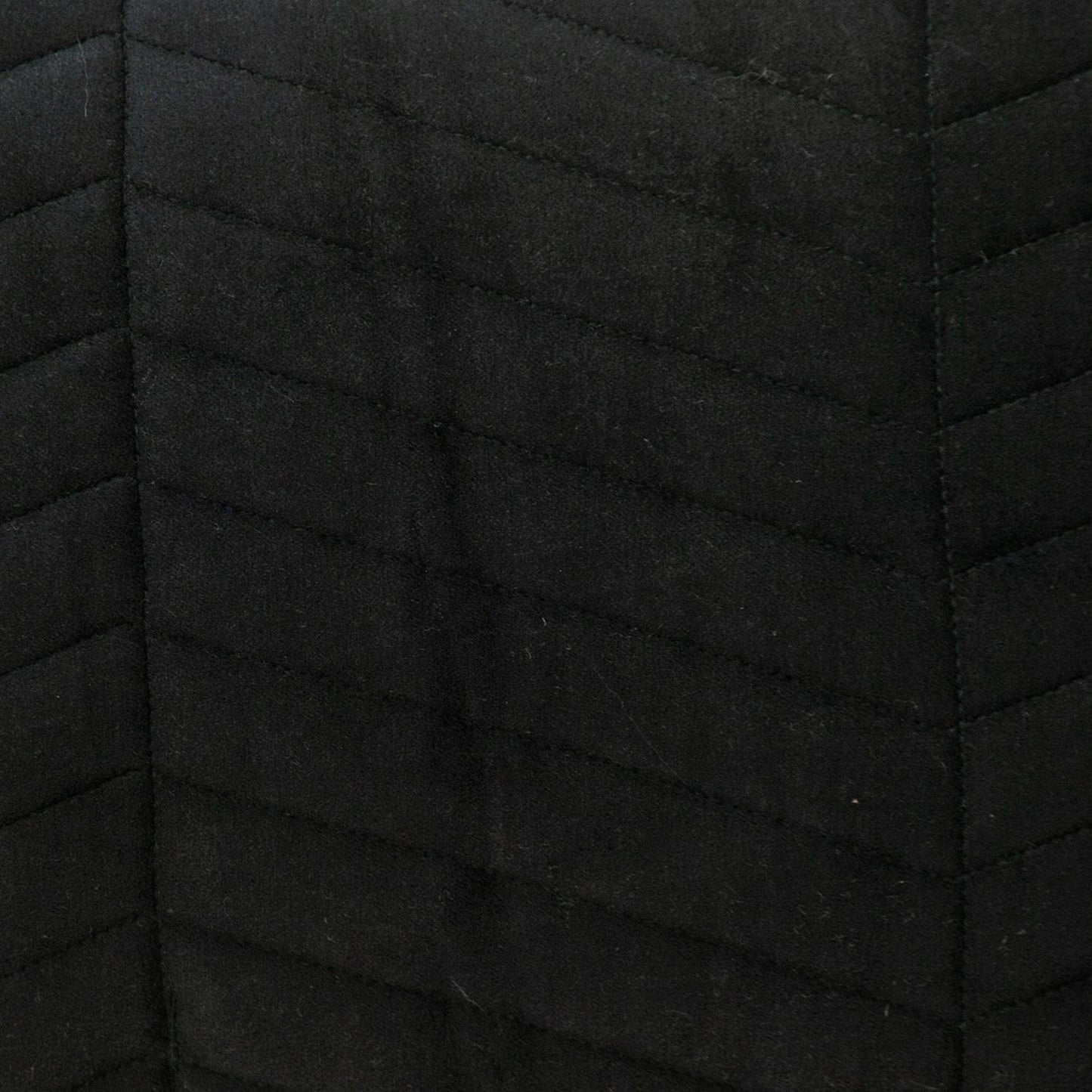 Black Quilted Velvet Zig Zag Decorative Lumbar Pillow