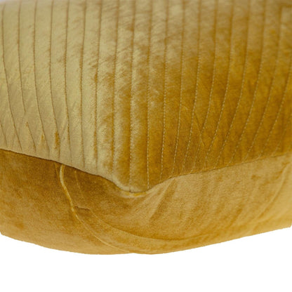 Yellow Lumbar Tufted Throw Pillow