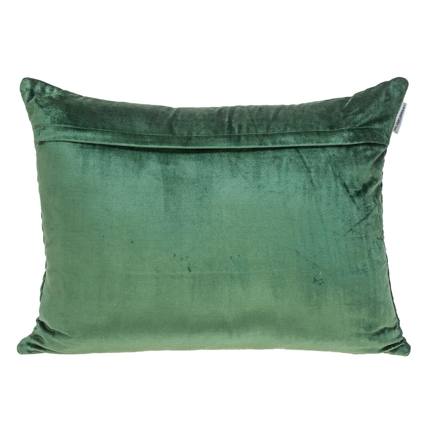 Green Lumbar Tufted Throw Pillow