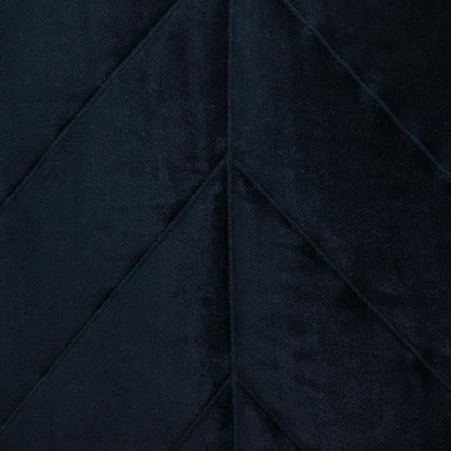 Quilted Velvet Arrows Black Decorative Throw Pillow