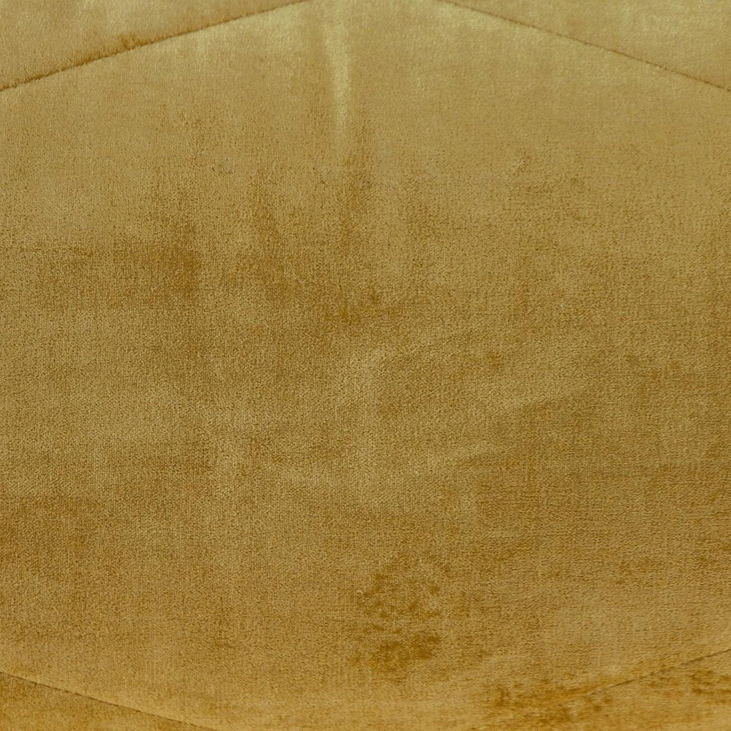 Quilted Yellow Velvet Throw Pillow