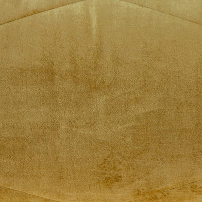 Quilted Yellow Velvet Lumbar Throw Pillow