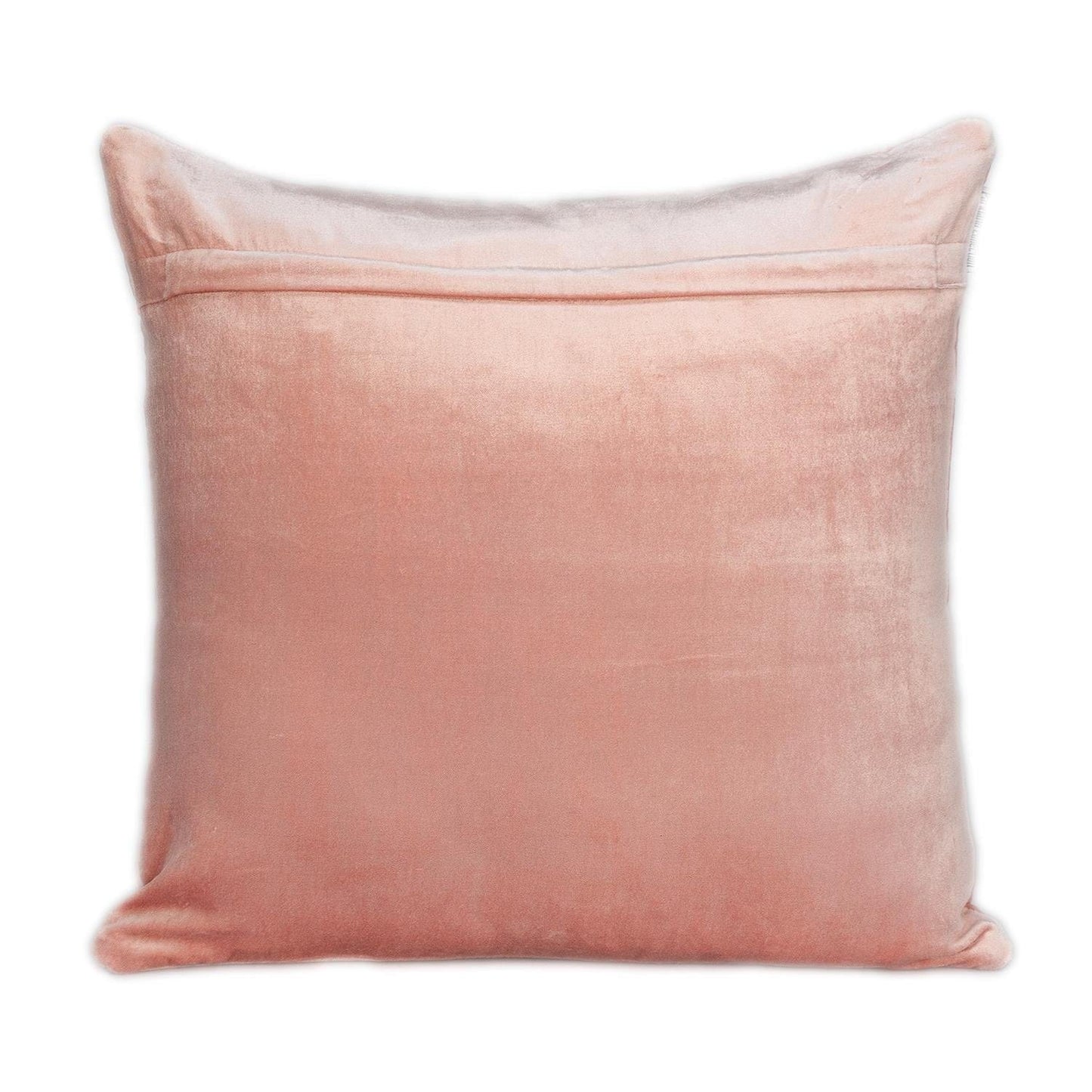 Quilted Pink Velvet Throw Pillow