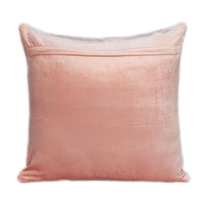 Quilted Pink Velvet Throw Pillow