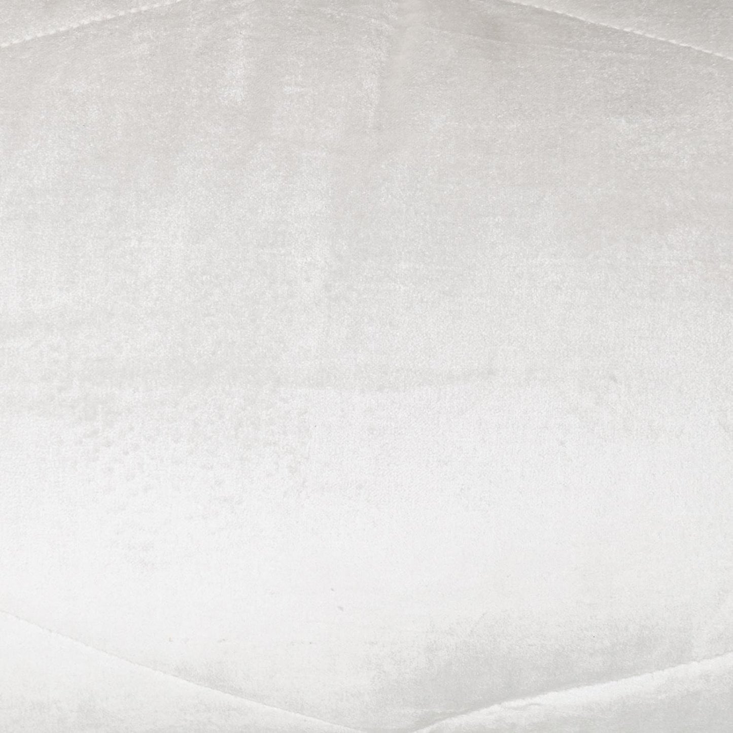 Quilted White Velvet Lumbar Throw Pillow