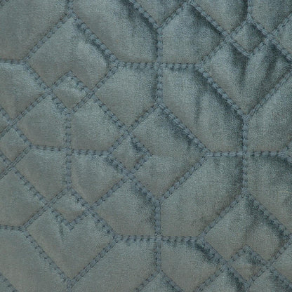 Charcoal Quilted Velvet Geo Decorative Throw Pillow