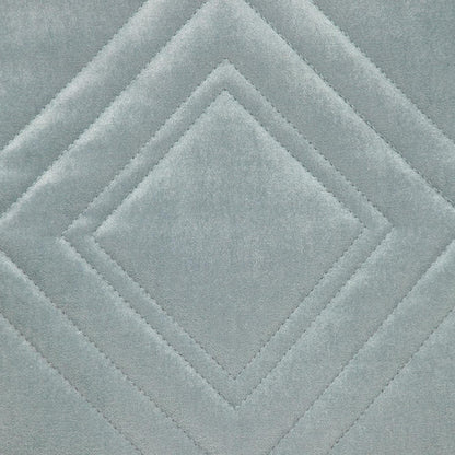 Gray Quilted Diamonds Velvet Solid Color Throw Pillow