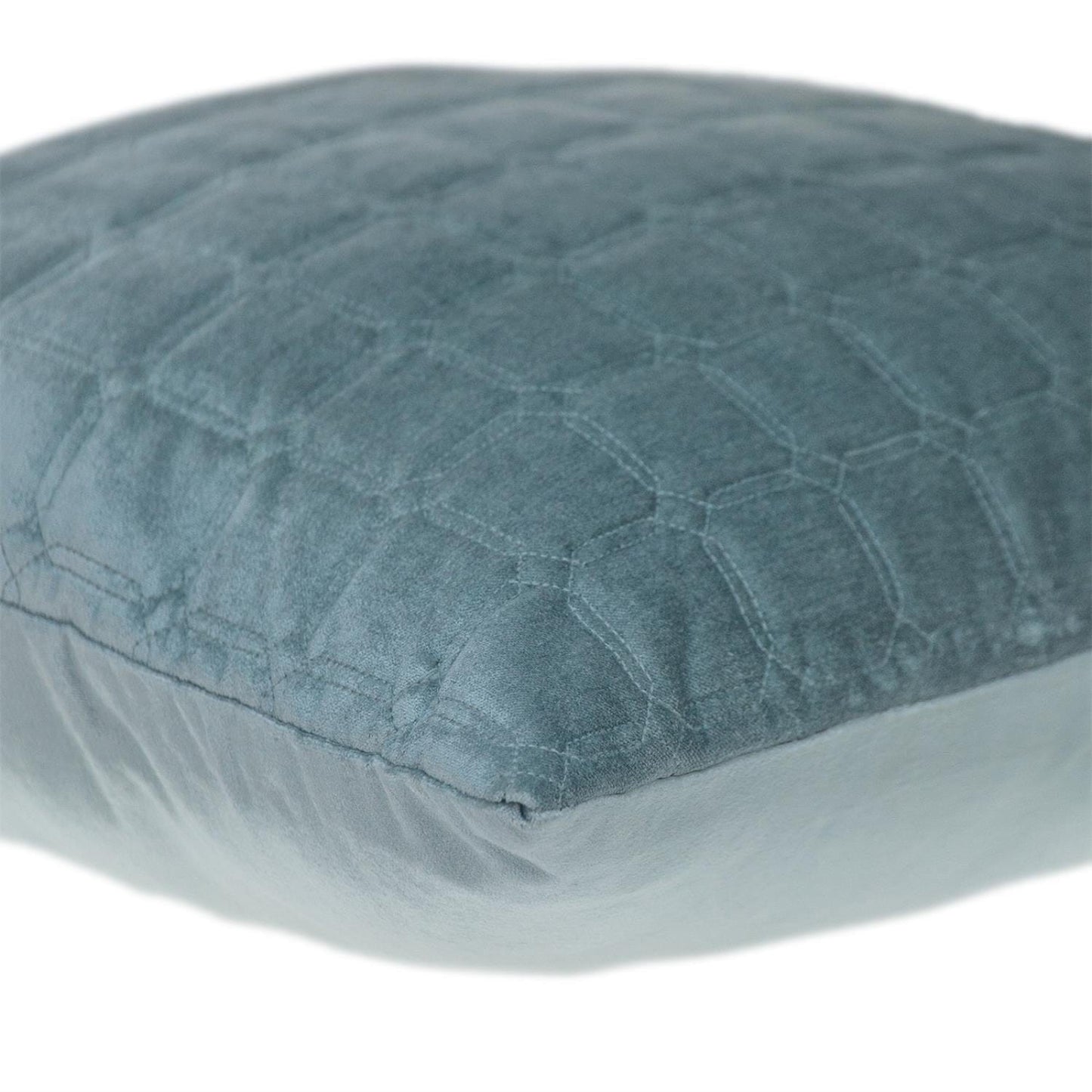 Gray Quilted Decorative Throw Pillow