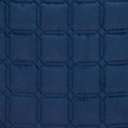 Navy Blue Quilted Decorative Throw Pillow