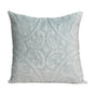 Gray Quilted Velvet Square Throw Pillow