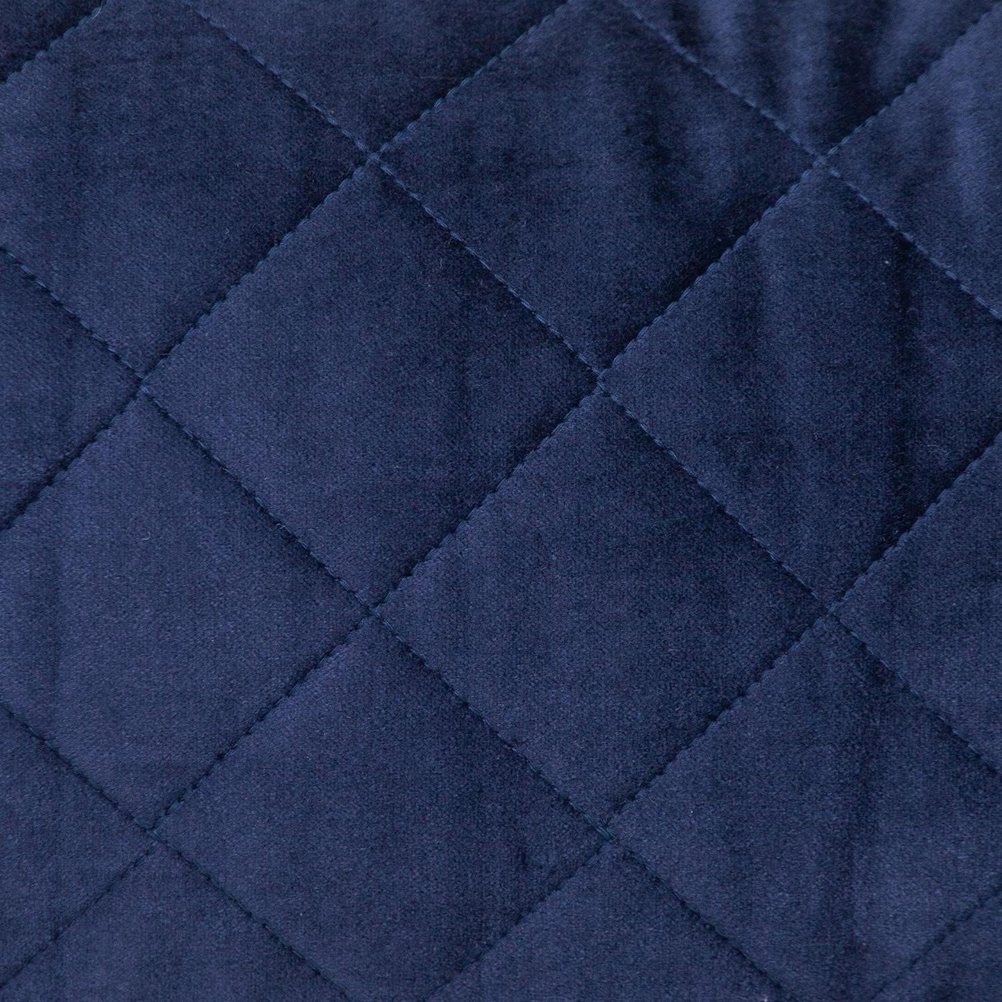 Tufted Diamond Navy Transitional Lumbar Pillow