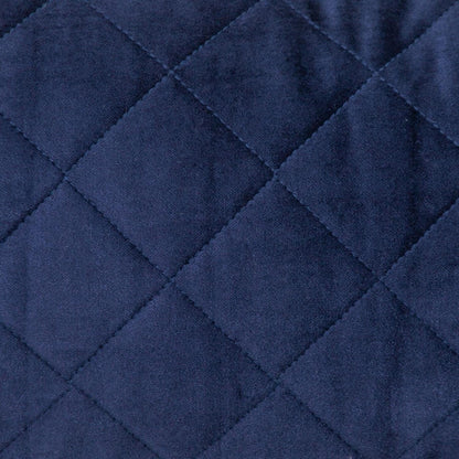 Tufted Diamond Navy Transitional Lumbar Pillow