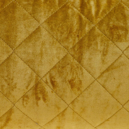 Tufted Diamond Yellow Ochre Transitional Lumbar Pillow