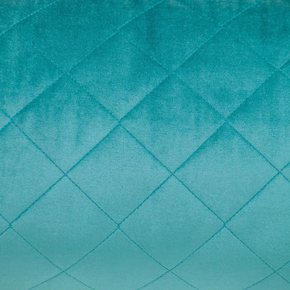 Tufted Diamond Aqua Transitional Lumbar Pillow
