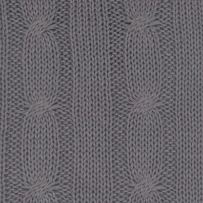 Gray Knit Sweater Stripe Down Throw Pillow