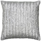 Silver Braided Stripe Down Filled Throw Pillow