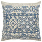 Blue Natural Tribal Influenced throw Pillow