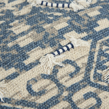 Blue Natural Tribal Influenced throw Pillow