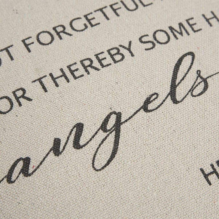Gray Cream Angels Unaware Throw Pillow