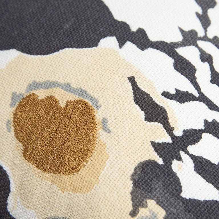 Black White Abstract Impressionistic Throw Pillow