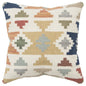 Beige Brown Southwestern Motif Throw Pillow