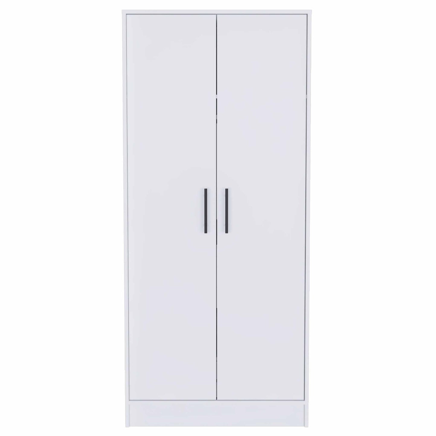 71" White Tall Two Door Closet