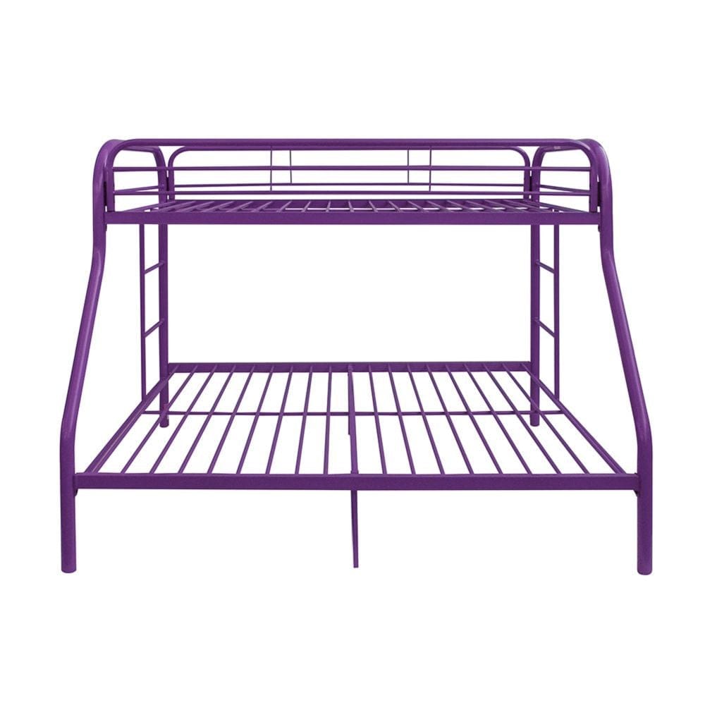 Purple Twin Over Full Size Bunk Bed