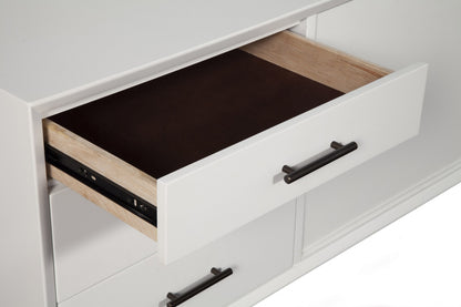 Flair 64" White Mid Century Mod TV Console