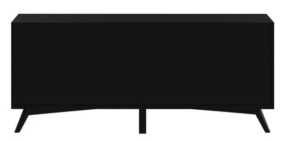 Flair 64" Black Mid Century Mod TV Console