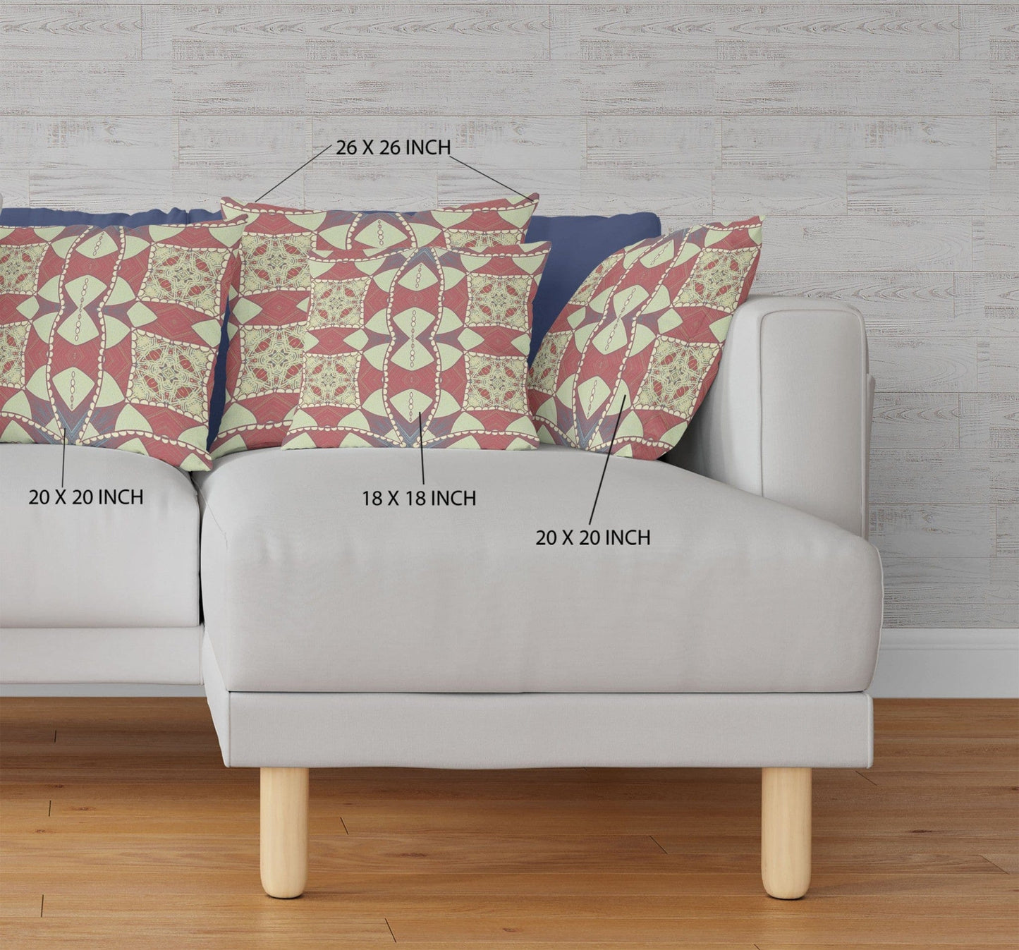 18" Muted Magenta Cosmic Circle Boho Suede Throw Pillow