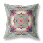 16” Sage Pink Geo Tribal Suede Throw Pillow