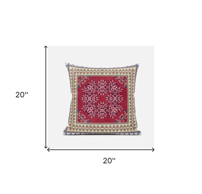 18" X 18" Blue Light Blue Geometric Zippered Suede Throw Pillow