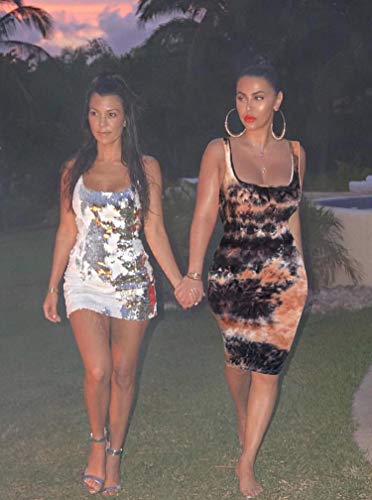 LAGSHIAN Women's Sexy Bodycon Tank Dress Sleeveless Basic Midi Club Dresses Yellow