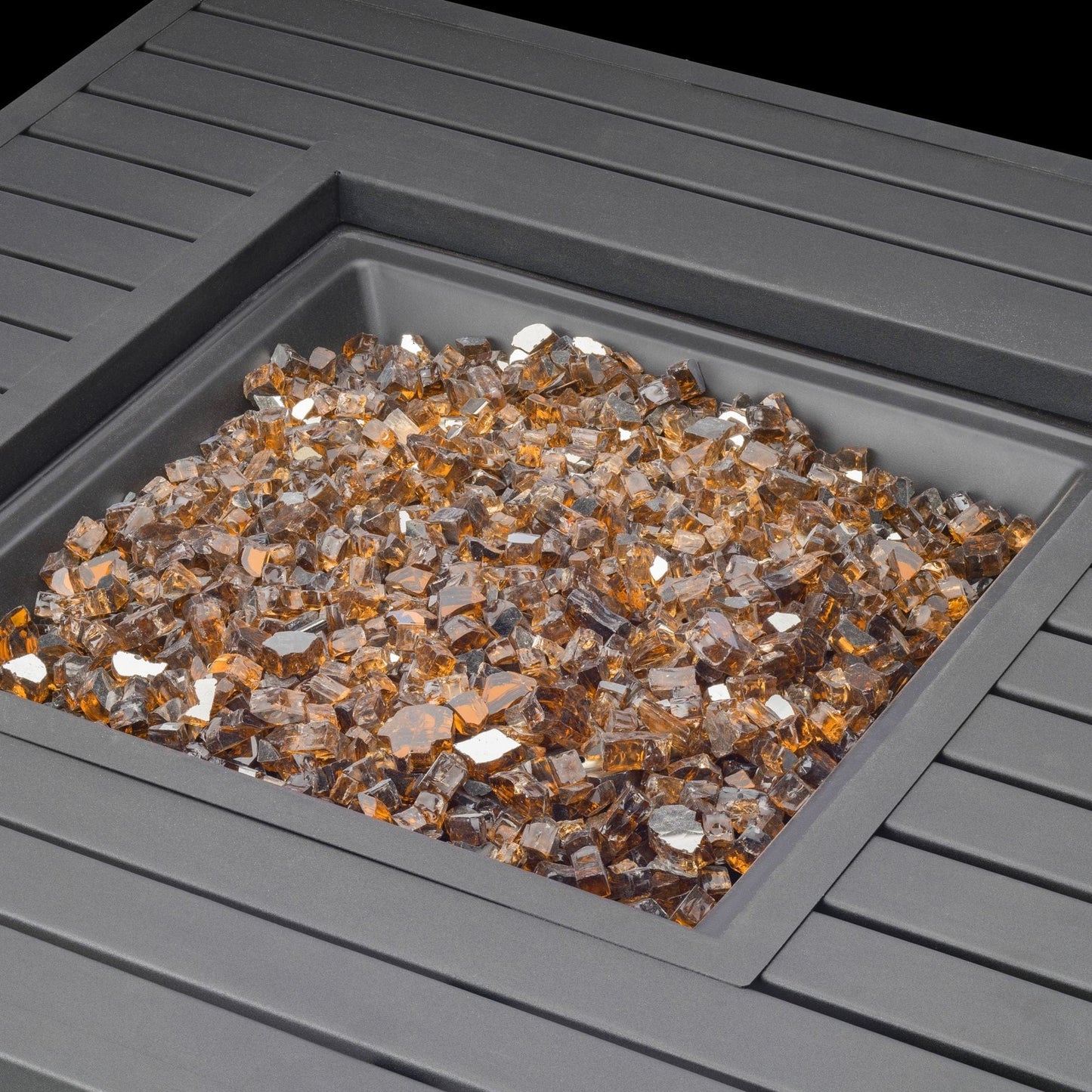 Premium Crystal Blue Decorative Fire Pit Glass