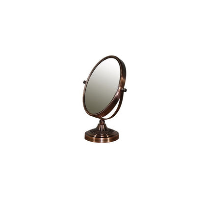 Vintage Style Copper 7X  Magnification Vanity Mirror
