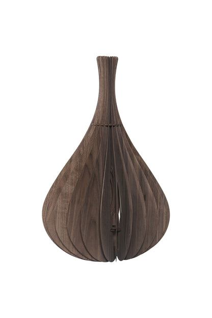 Shaded Sphere One Light Incandescent Wood Chandelier