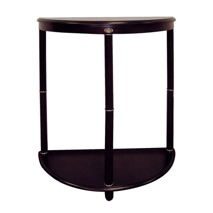 26" Dark Brown Manufactured Wood Half Circle End Table