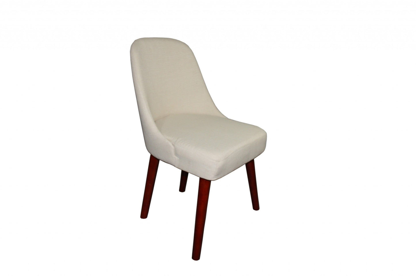 34" Cream Contemporary Armless Dining or Accent Chair