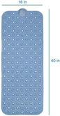 Blue Bubbles Drain Hole Bathrub Mat