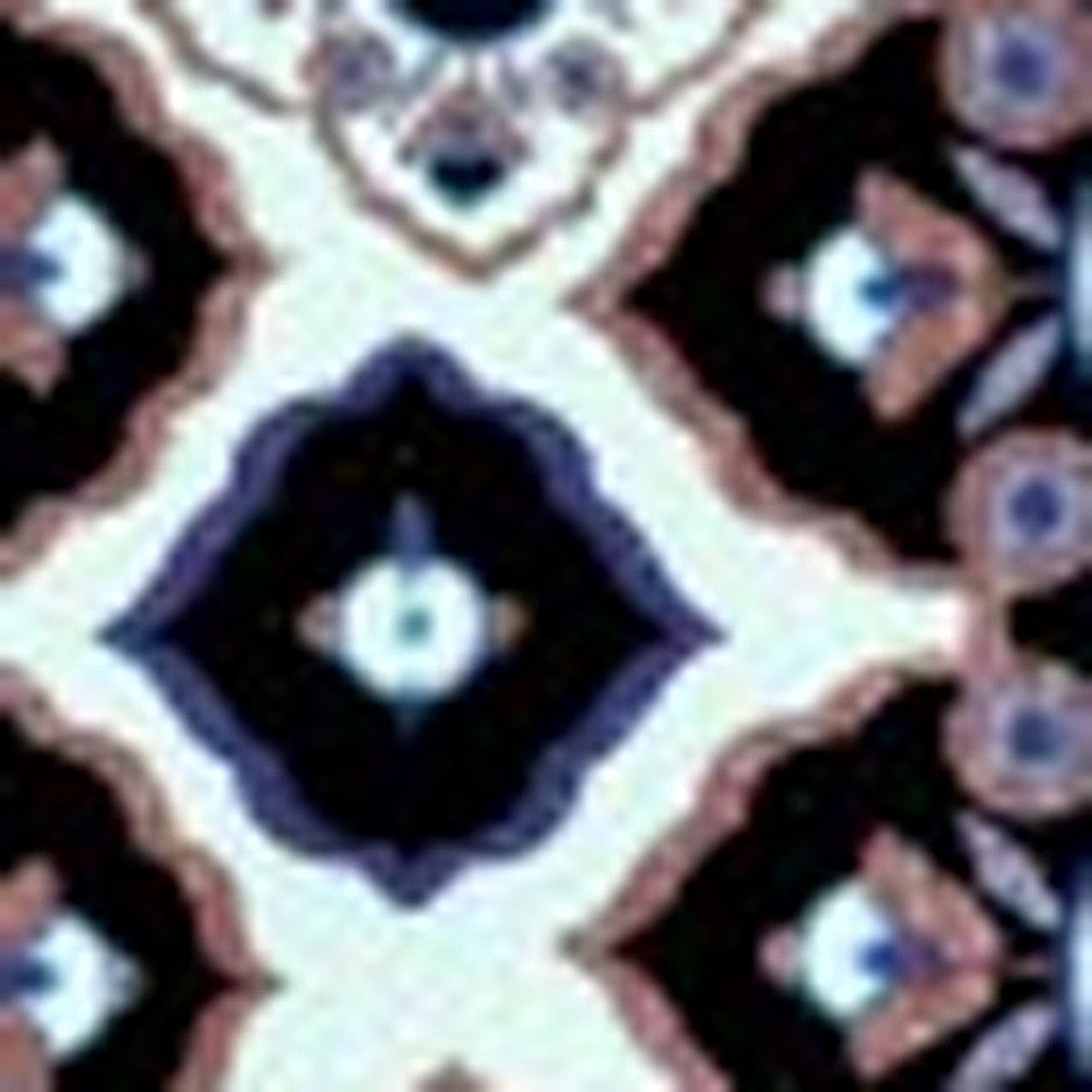 5' X 7' Black Light Blue Area Rug