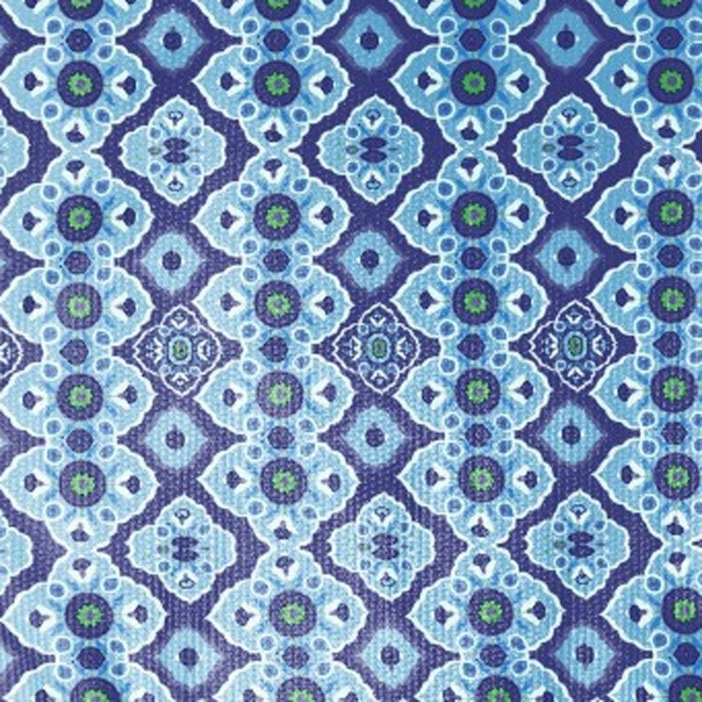 5' X 7' Blue And Blue Oriental Area Rug