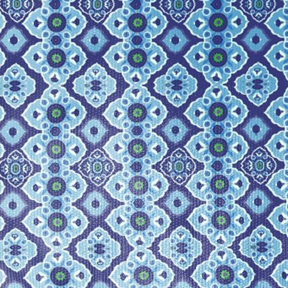 5' X 7' Blue And Blue Oriental Area Rug