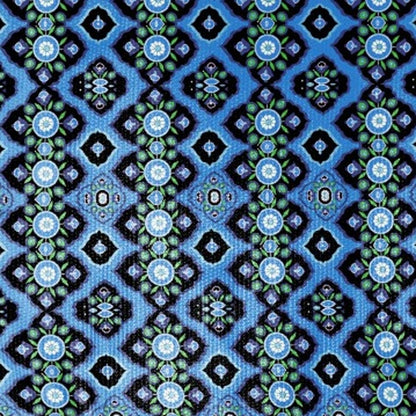 5' X 7' DeepBlue And Indigo Oriental Area Rug