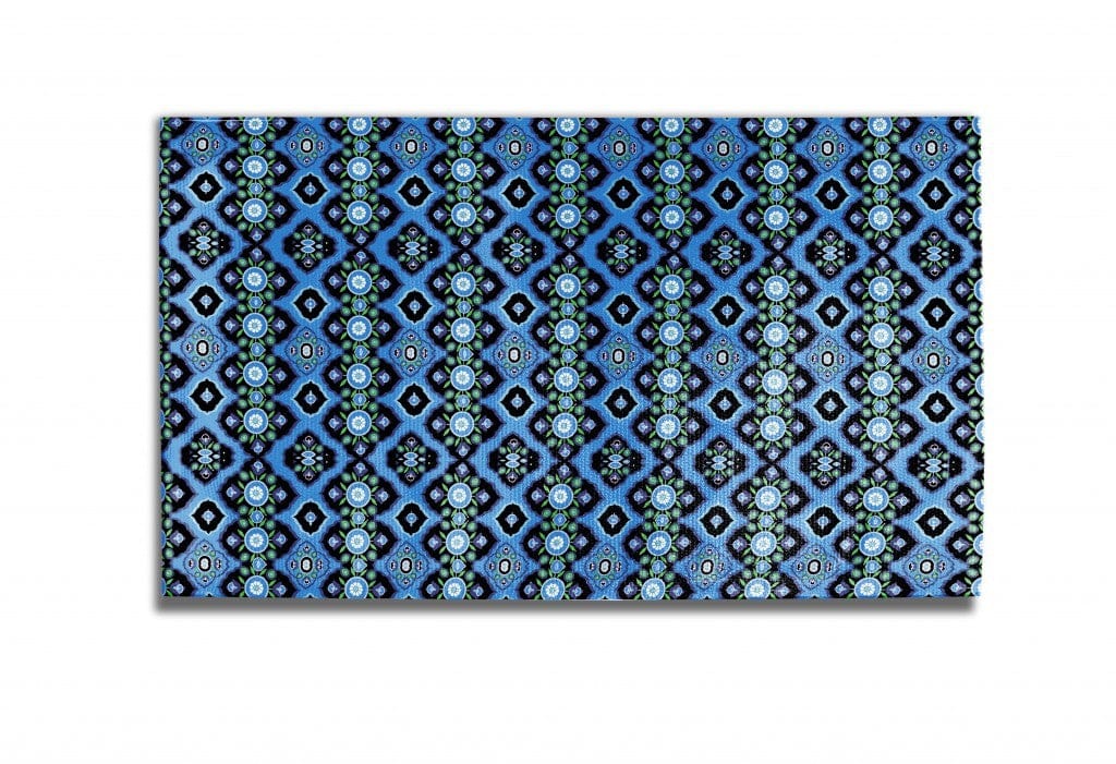 5' X 7' DeepBlue And Indigo Oriental Area Rug