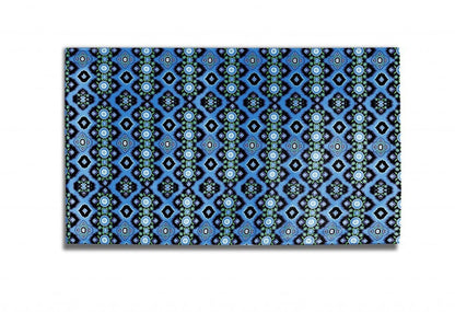 5' X 7' DeepBlue And Indigo Oriental Area Rug