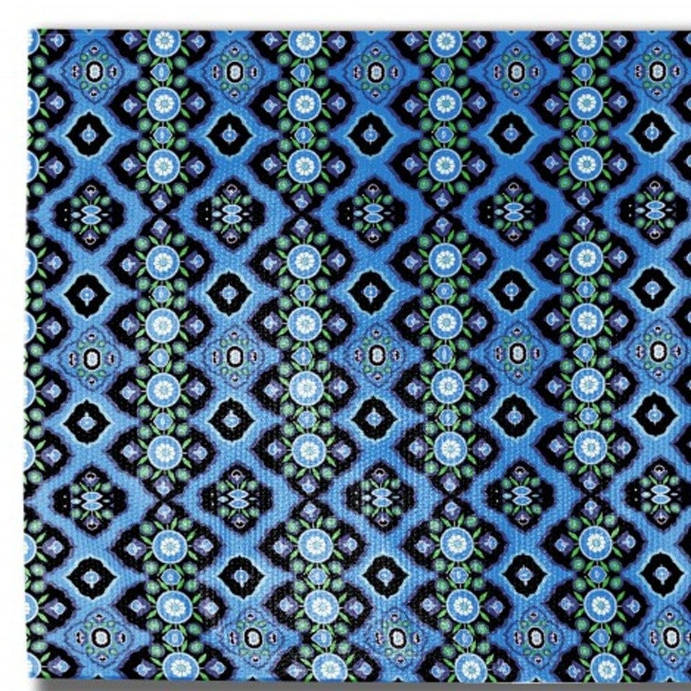 5' X 7' DeepBlue And Indigo Oriental Area Rug