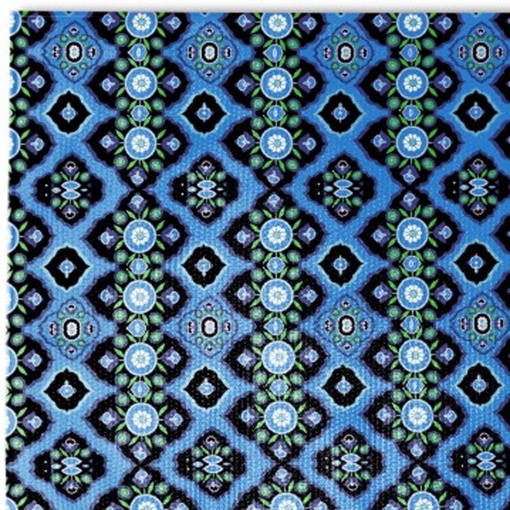 5' X 7' DeepBlue And Indigo Oriental Area Rug