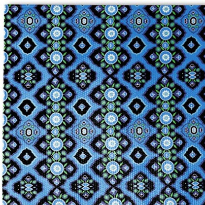 5' X 7' DeepBlue And Indigo Oriental Area Rug