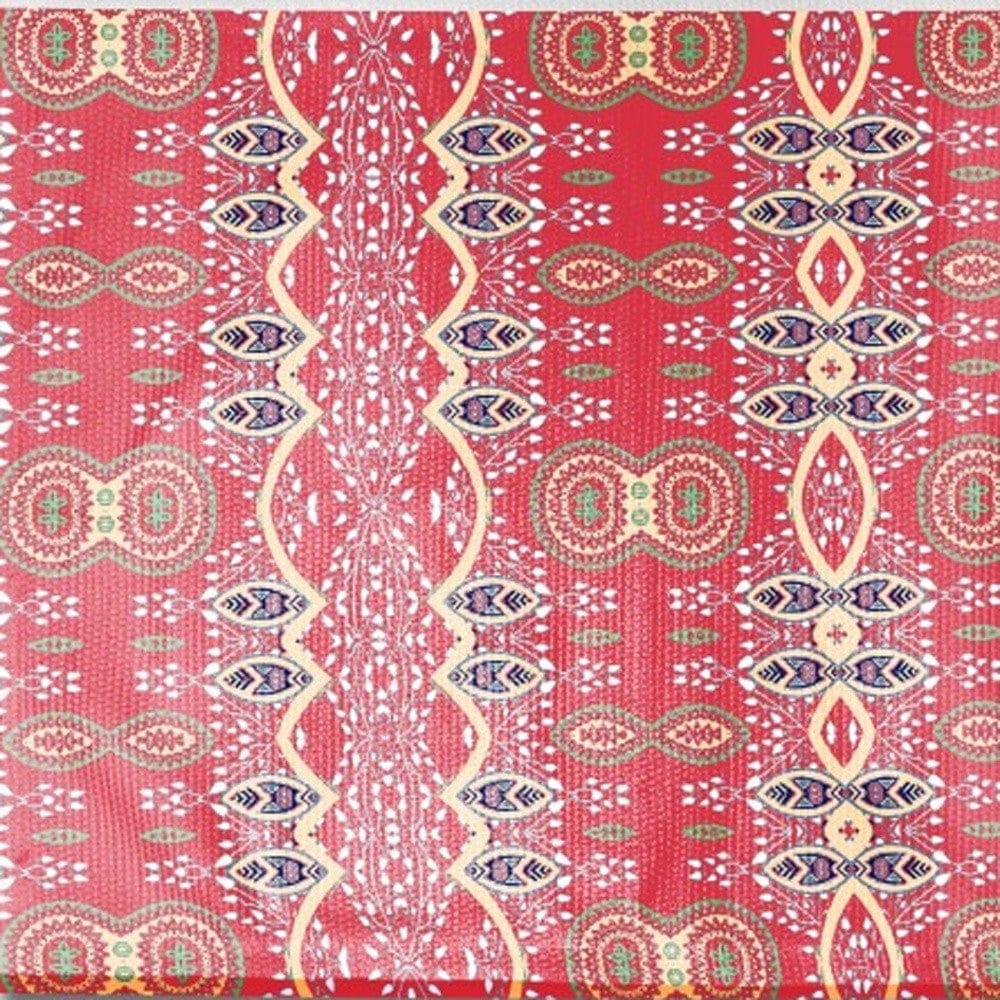 5' X 7' Red Oriental Area Rug